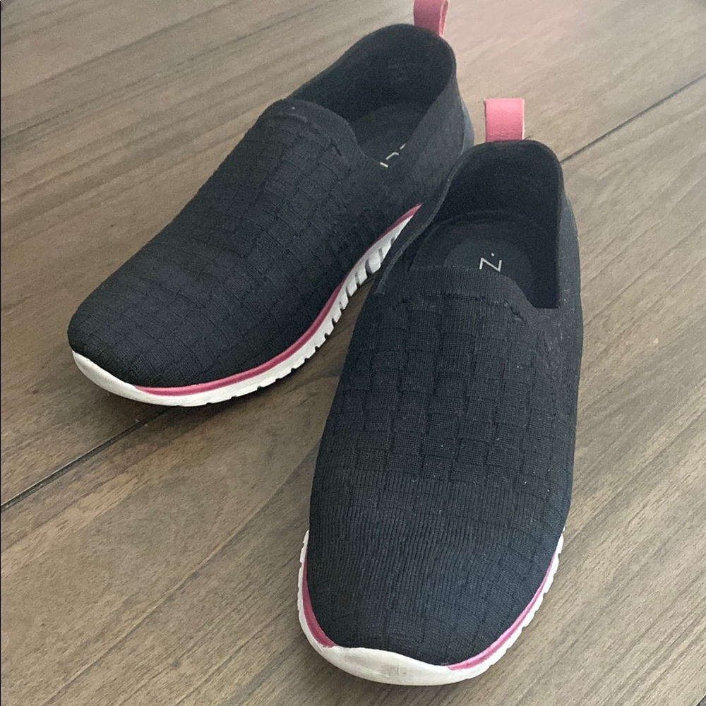 Cole Haan Grand.0 S Black and Pink Slip-On Sneakers